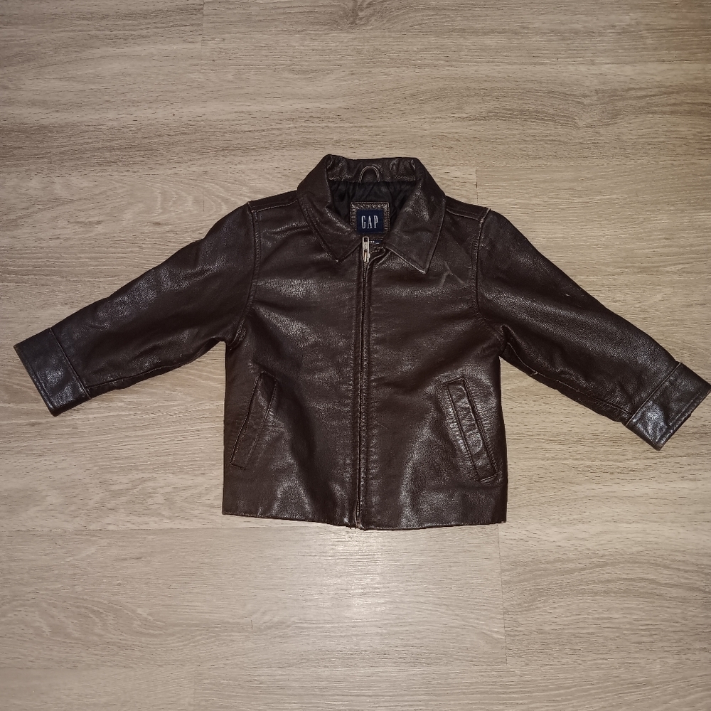 Kids GAP XXS Vintage Leather Jacket